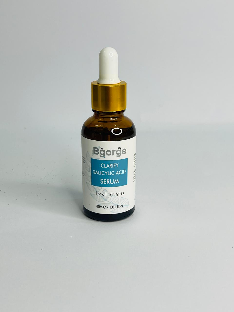 Bgorge Clarify Advanced Salicylic Acid Serum for clear, acne-free skin.