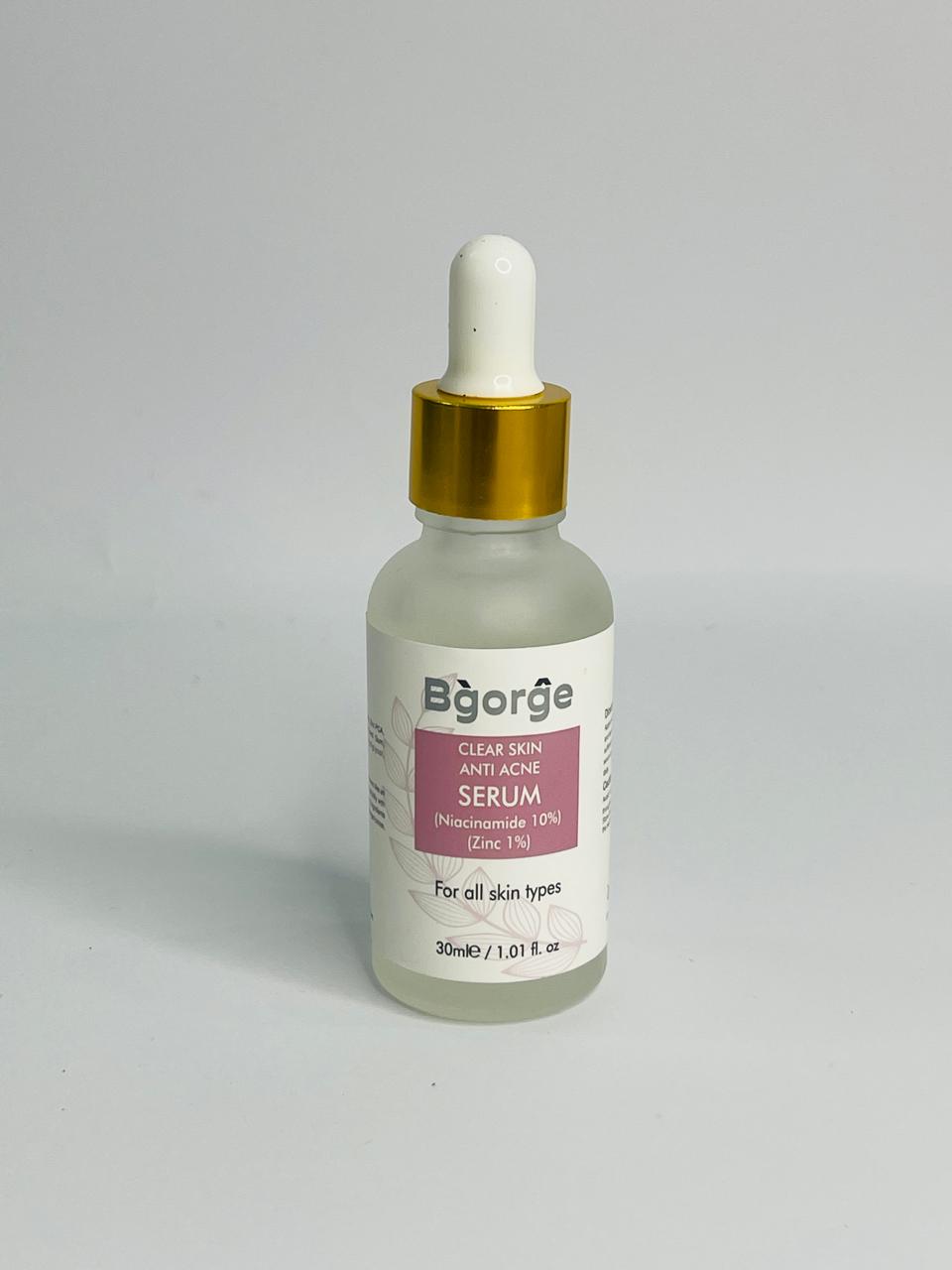 Bgorge Advanced Anti-Acne Serum for clearer, healthier-looking skin.