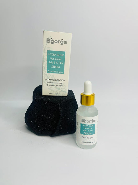 Bgorge Hydra Glow Hyaluronic B5 Serum for deep hydration and radiant skin.