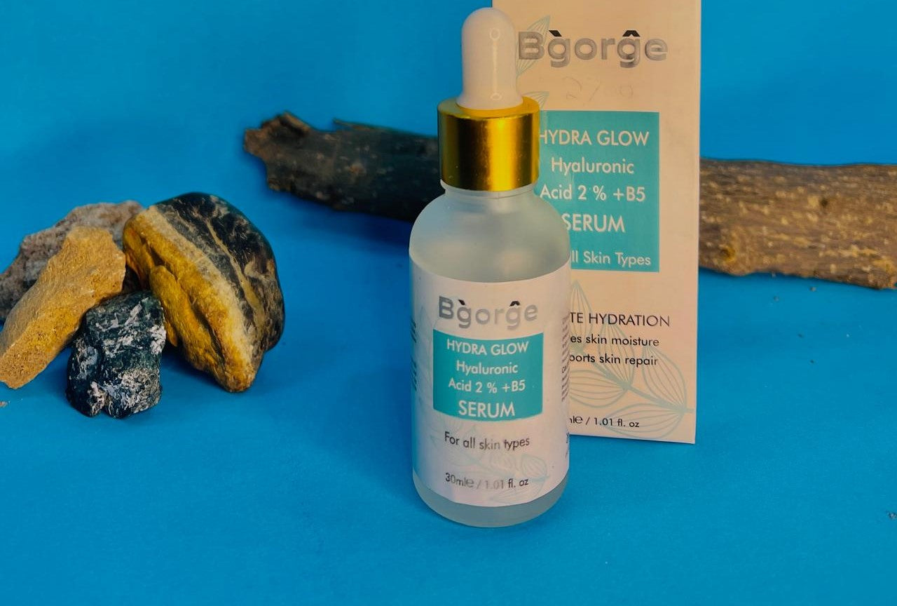 Bgorge Hydra Glow Hyaluronic B5 Serum for intense hydration and luminous skin.