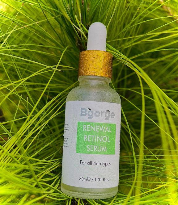 Bgorge Retinol Serum to promote skin regeneration and a flawless glow.